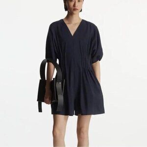COS Black Short Puff Sleeve Romper
